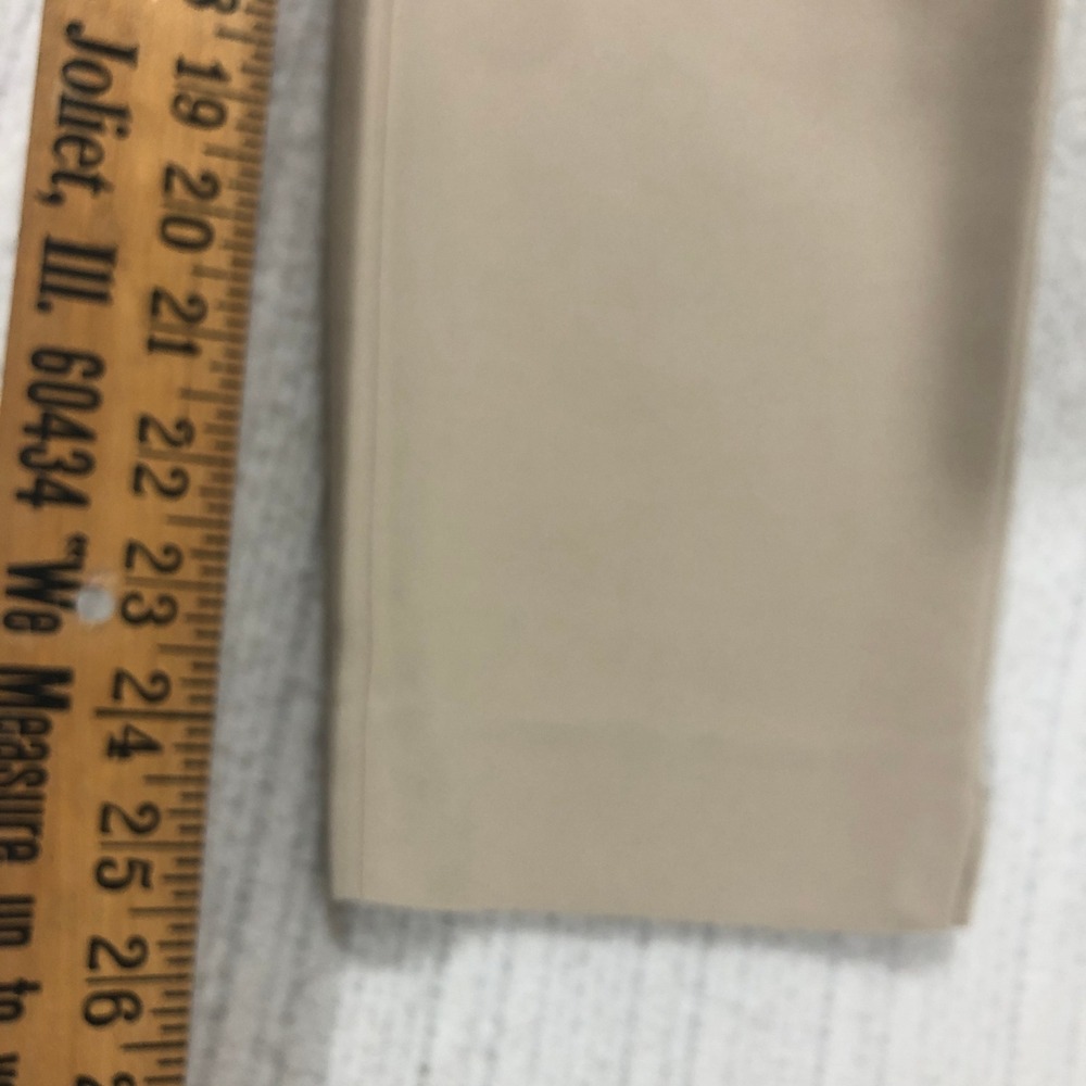 White House Black Market Tan Khaki Slim Ankle Pants Womens 4 Slit Hem WHBM‎ - Picture 4 of 8